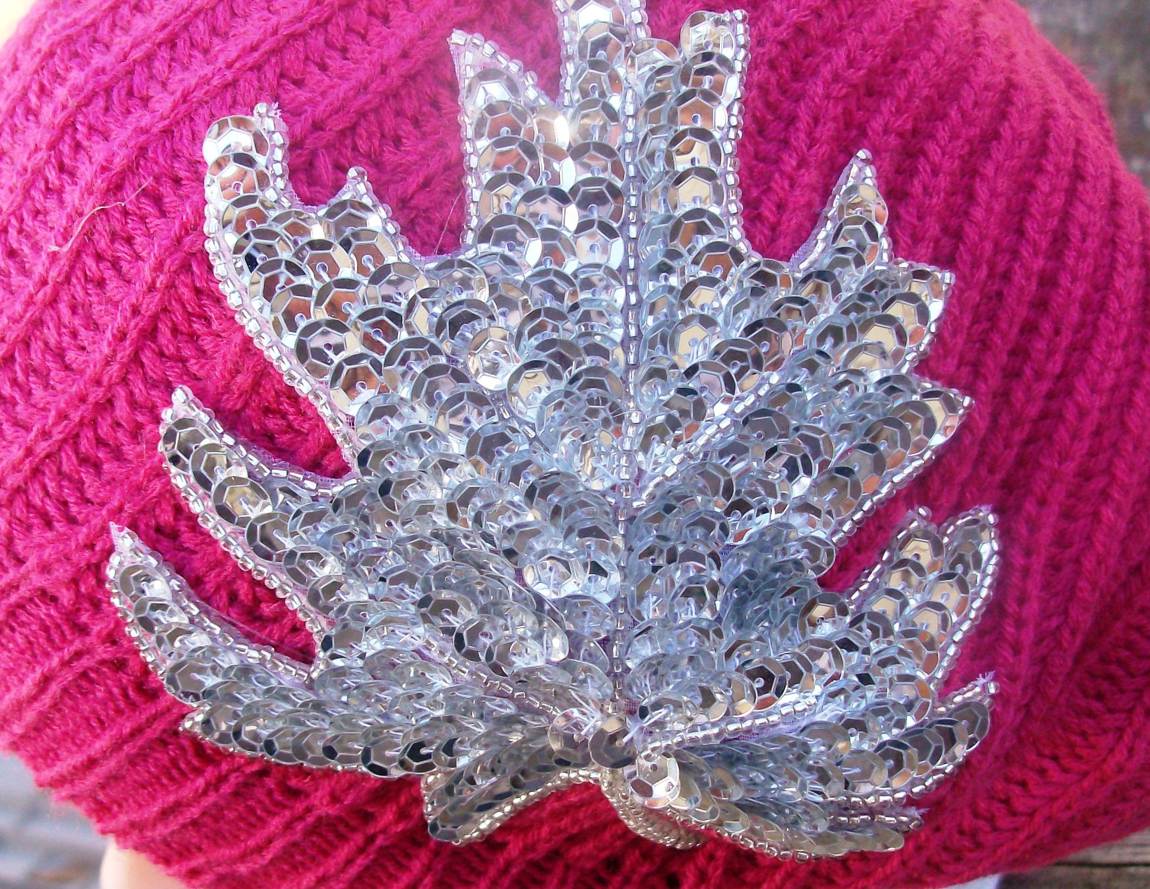 Chic beret pink double layer