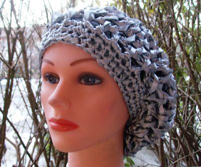 Ribbon snood silver color