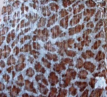 Basic animal print tichel white background