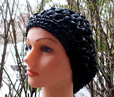 Ribbon snood black color