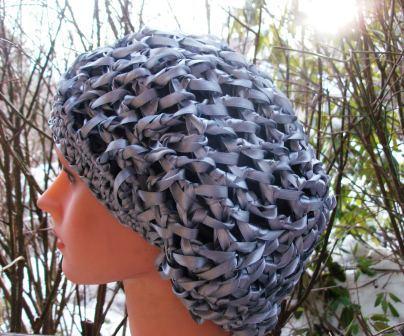 Ribbon snood brown color