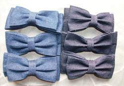Denim bows