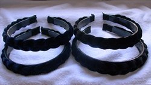 Twisted velvet headbands