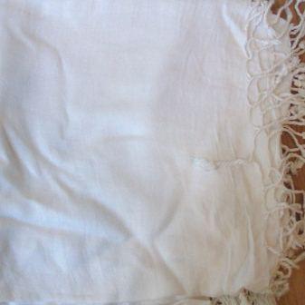 Quilted tichel white