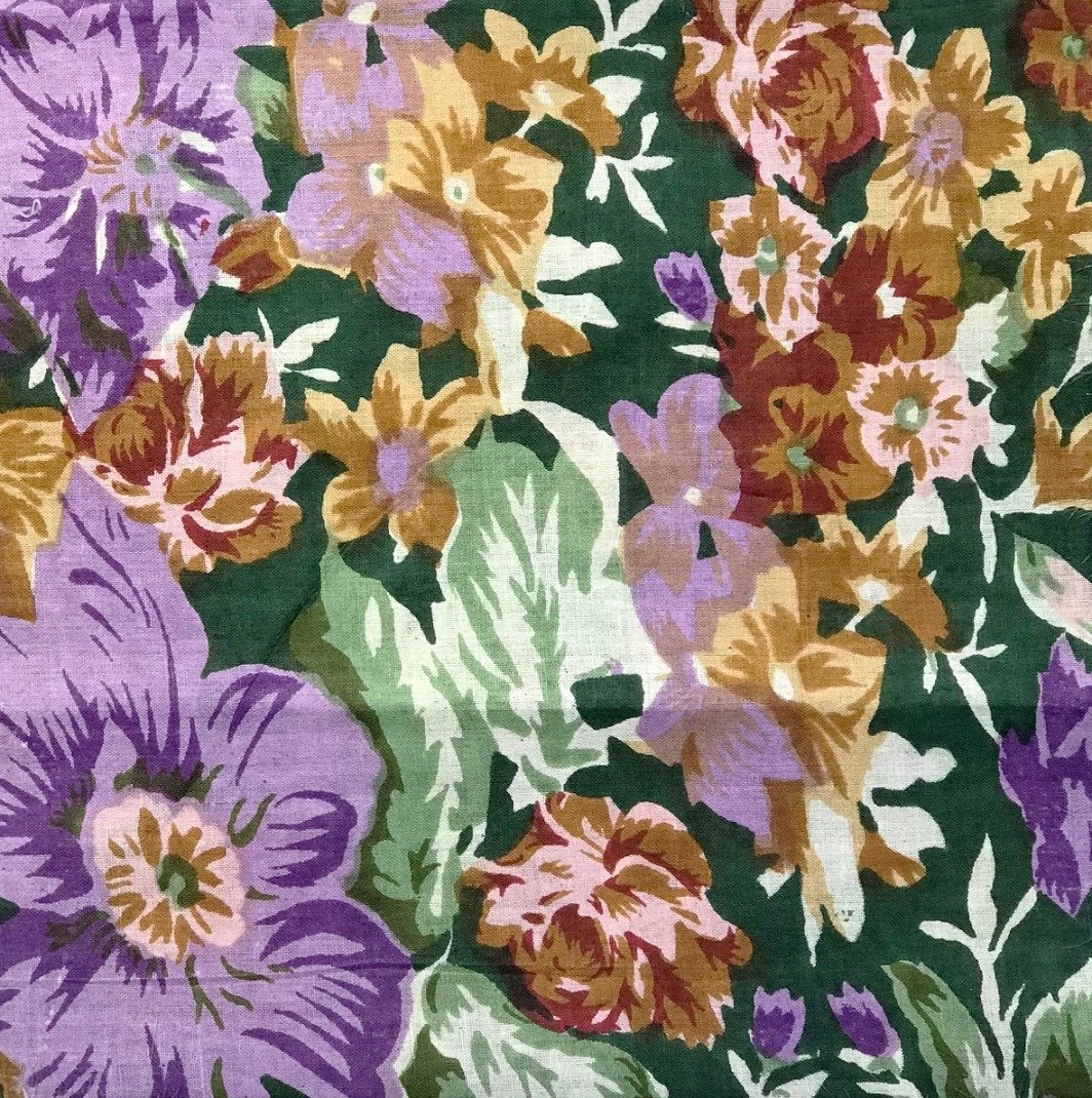 Green floral tichel