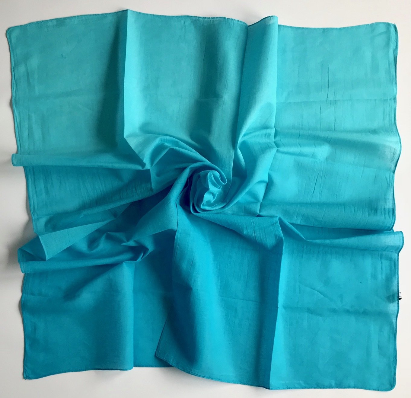 Ocean blue cotton ombre&#39; tichel