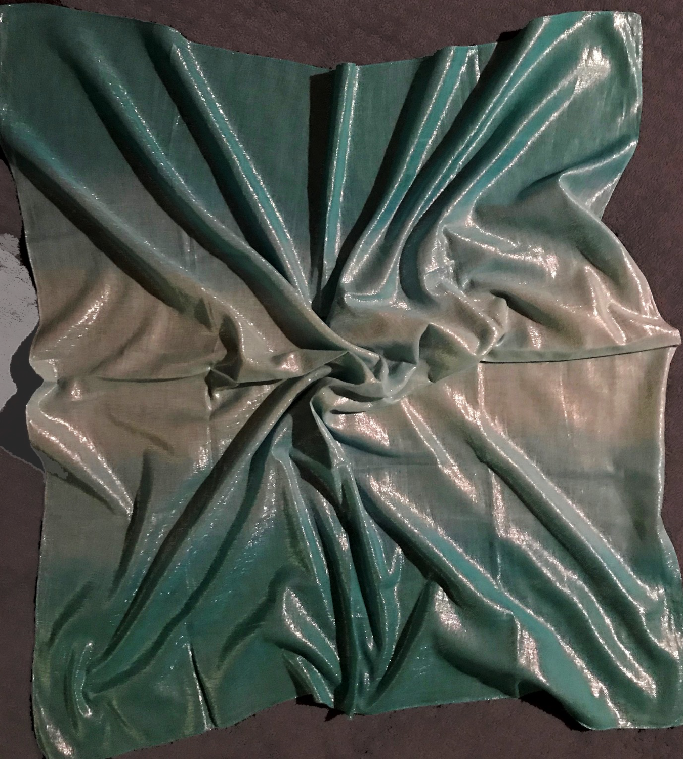 Light green ombre&#39; Shimmer tichel