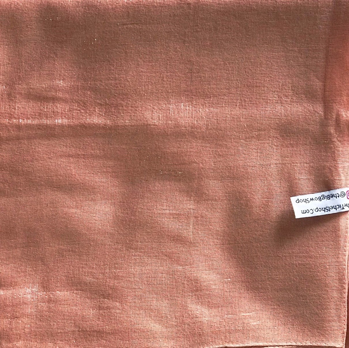 Shimmering solid tichel  Peachy
