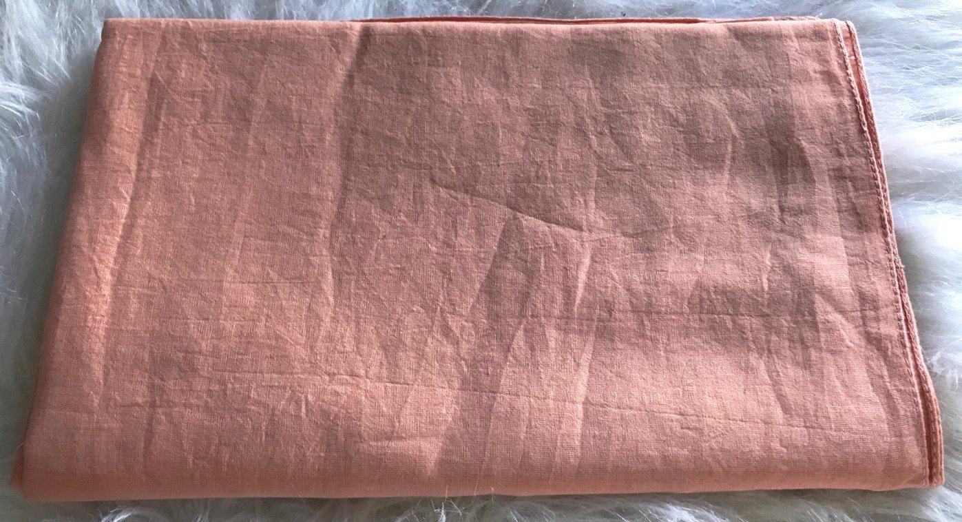 Blush solid color cotton tichel headscarve