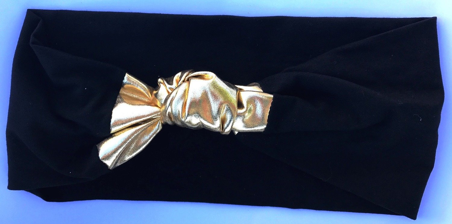Foil knot headbands, choose: gold foil