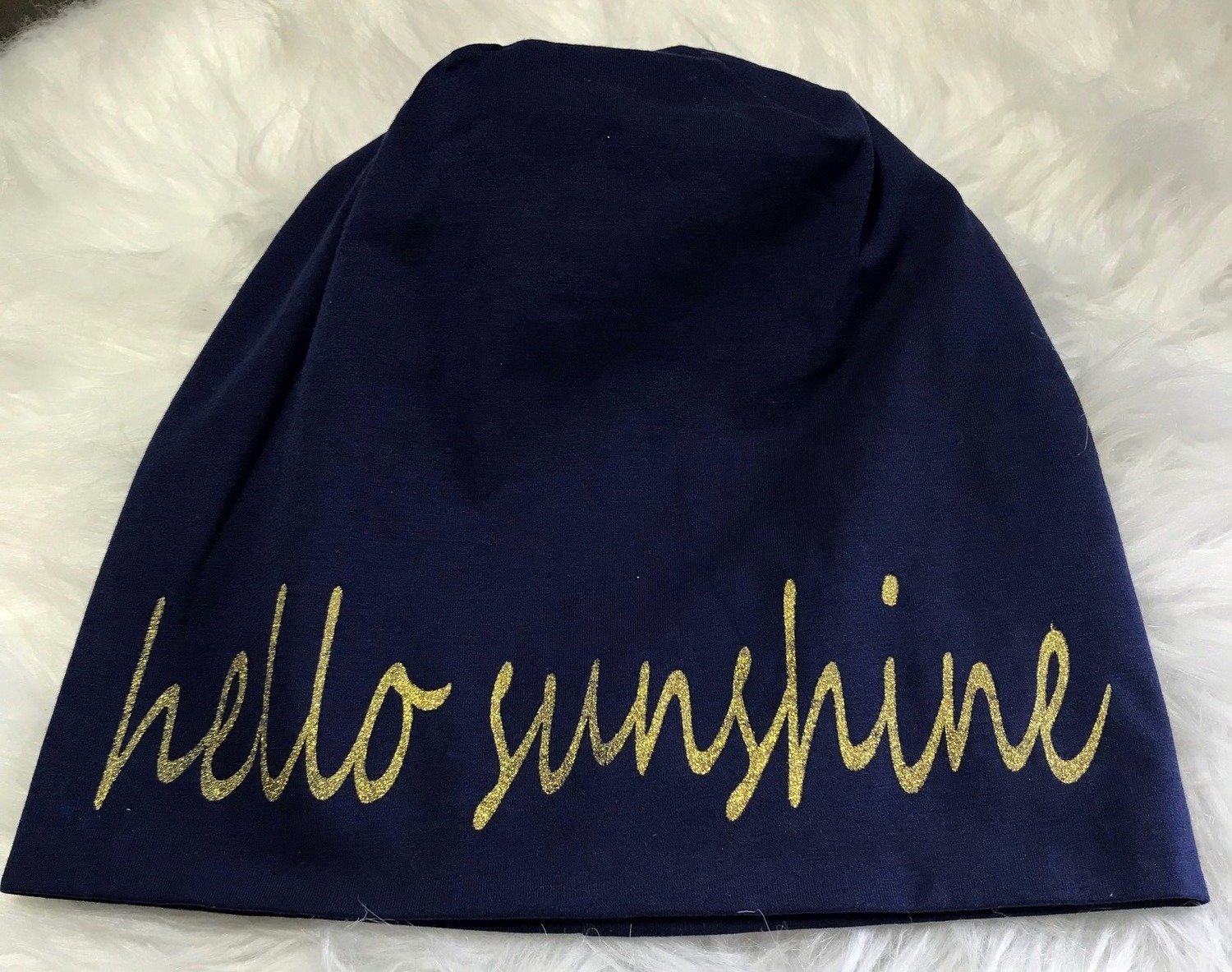 Hello Sunshine Beanie navy