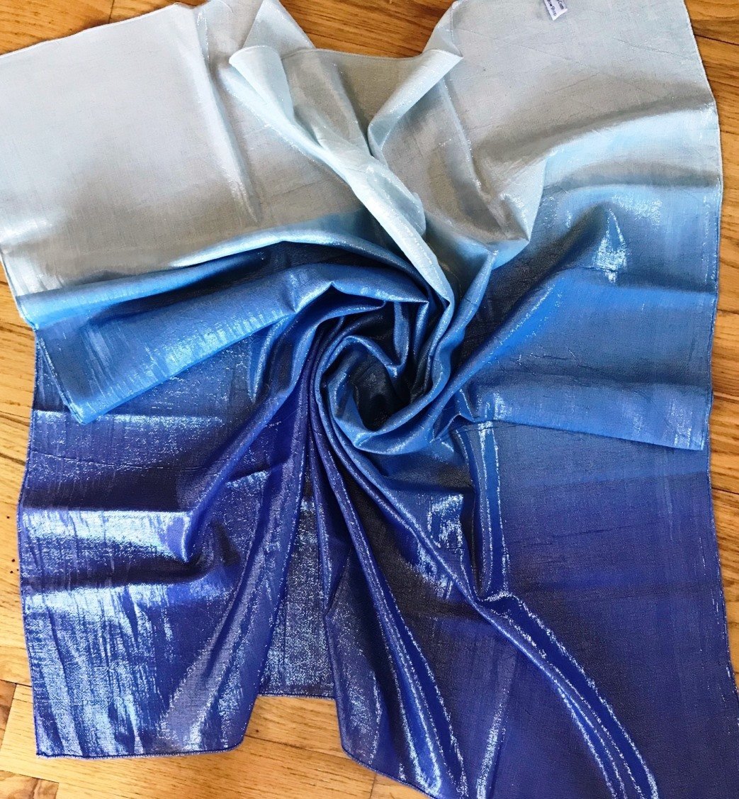 Royal blue Ombr&#39;e Shimmer Tichel