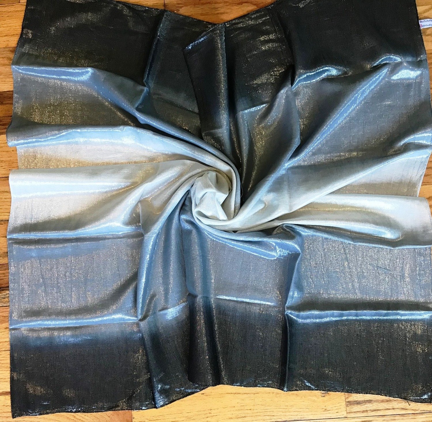 Black Ombre&#39; Shimmer Tichel