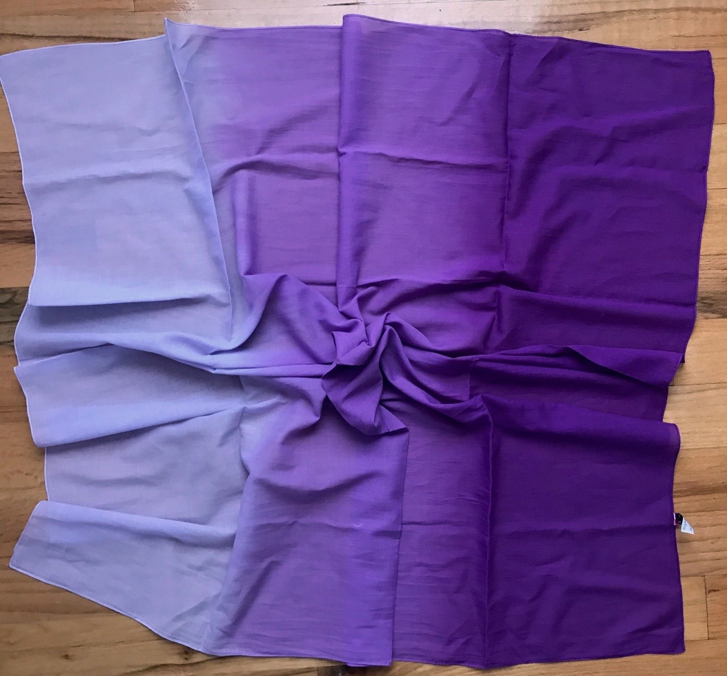 Purple cotton ombre&#39; tichel