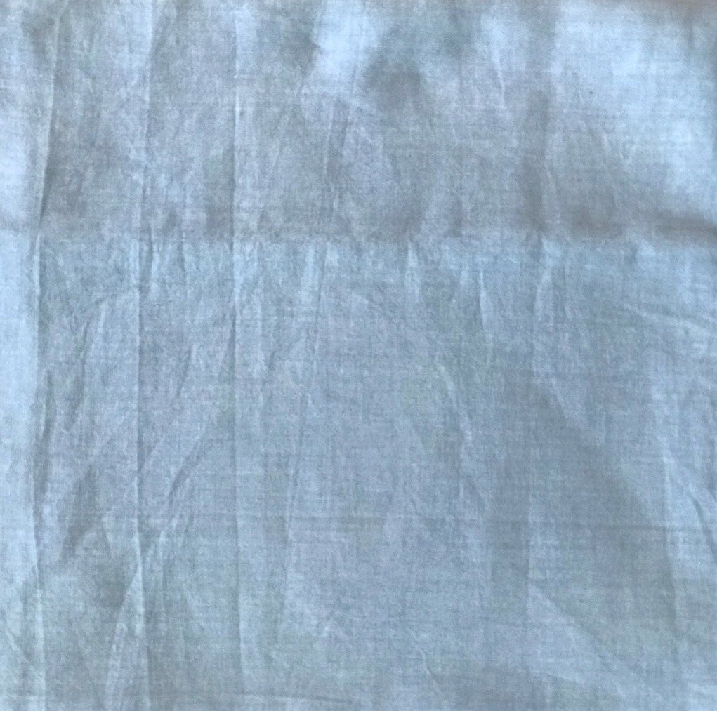 Light grayish blue solid color cotton tichel headscarve