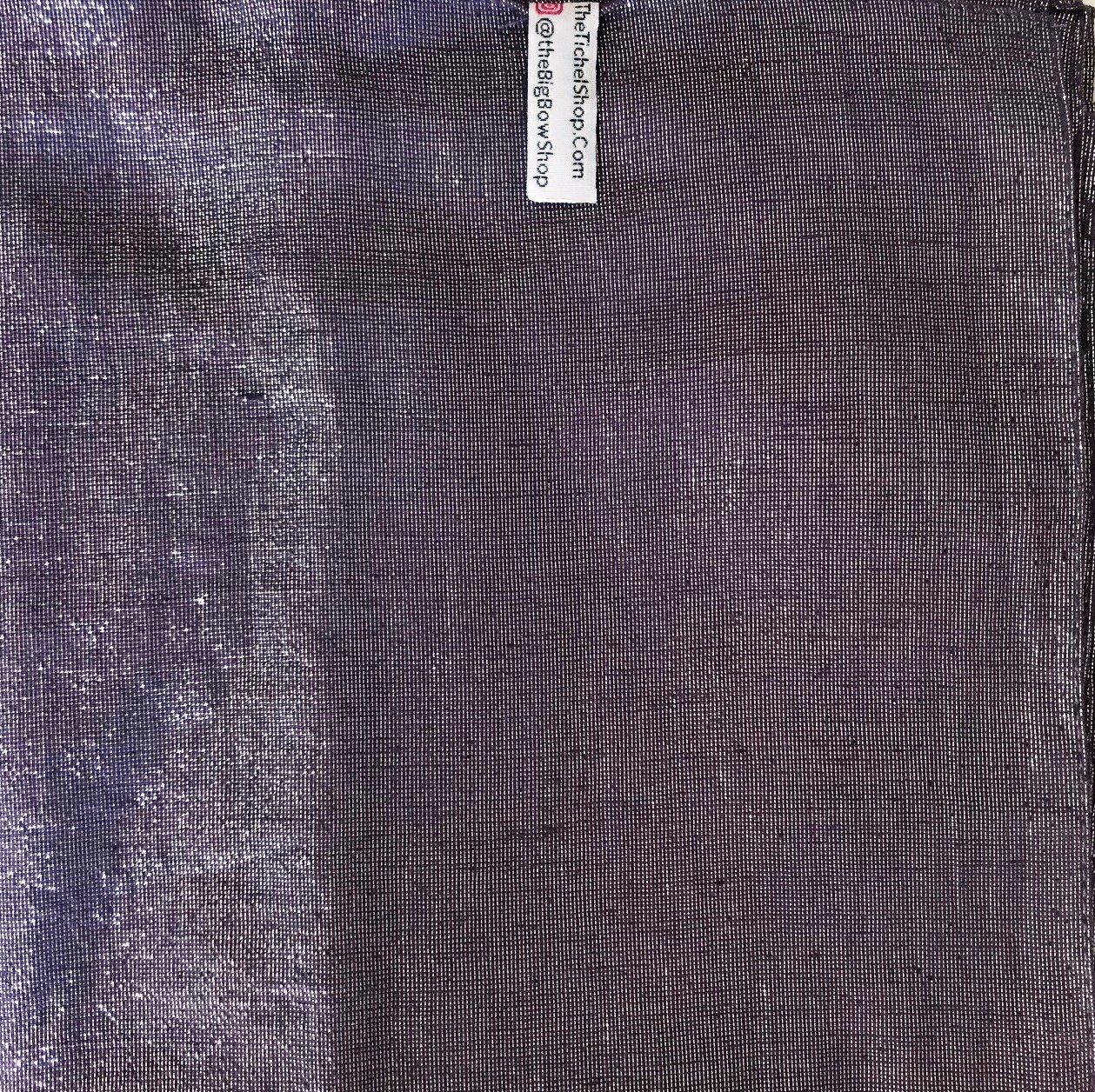 Purple solid shimmer tichel