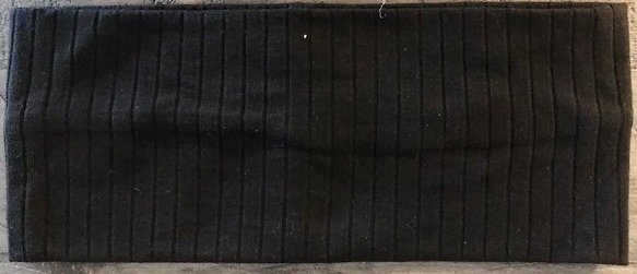 Vertical Ribbed Cotton Headbands, choose: black