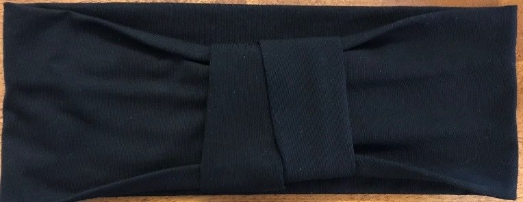 Headbands with pocket design, choose: black/black