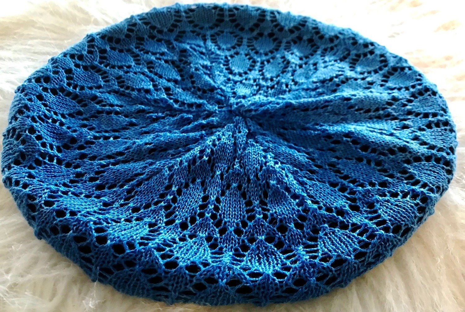 Denim blue Lined Beret Snood