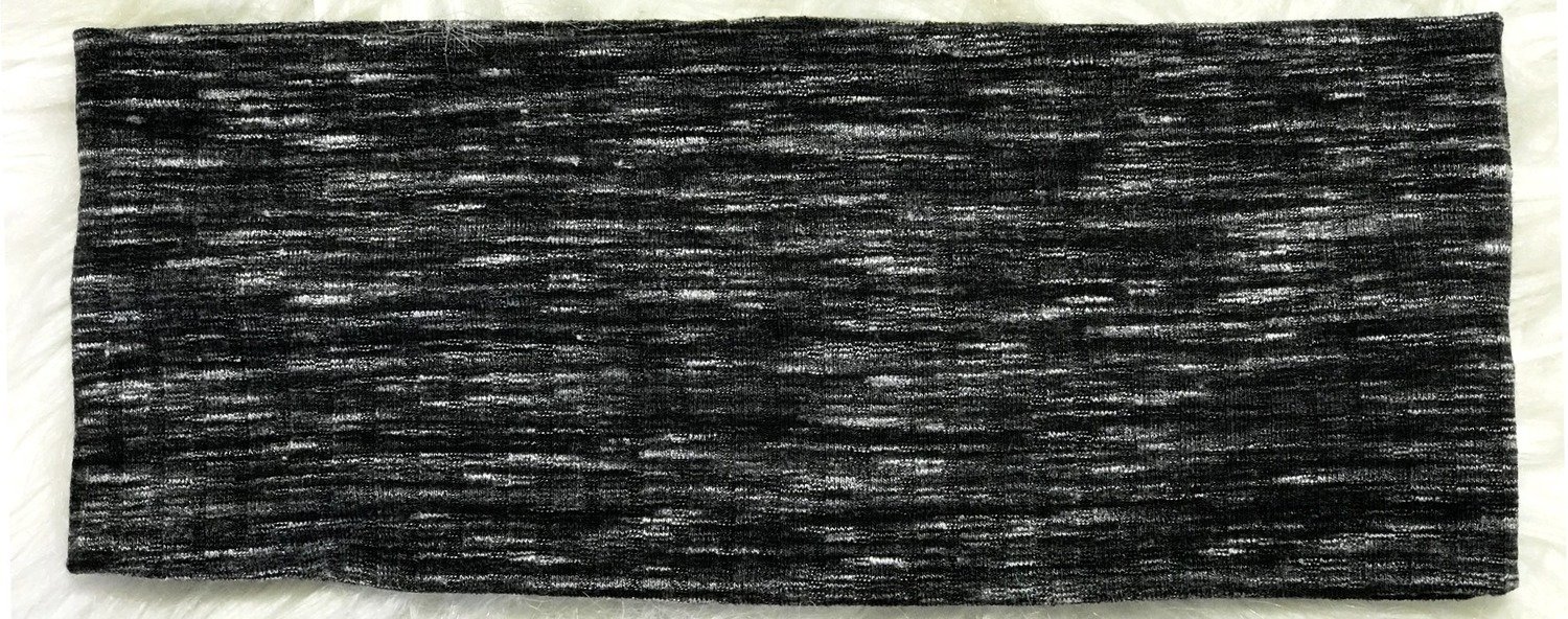 Softest cotton flat headbands, choose: black