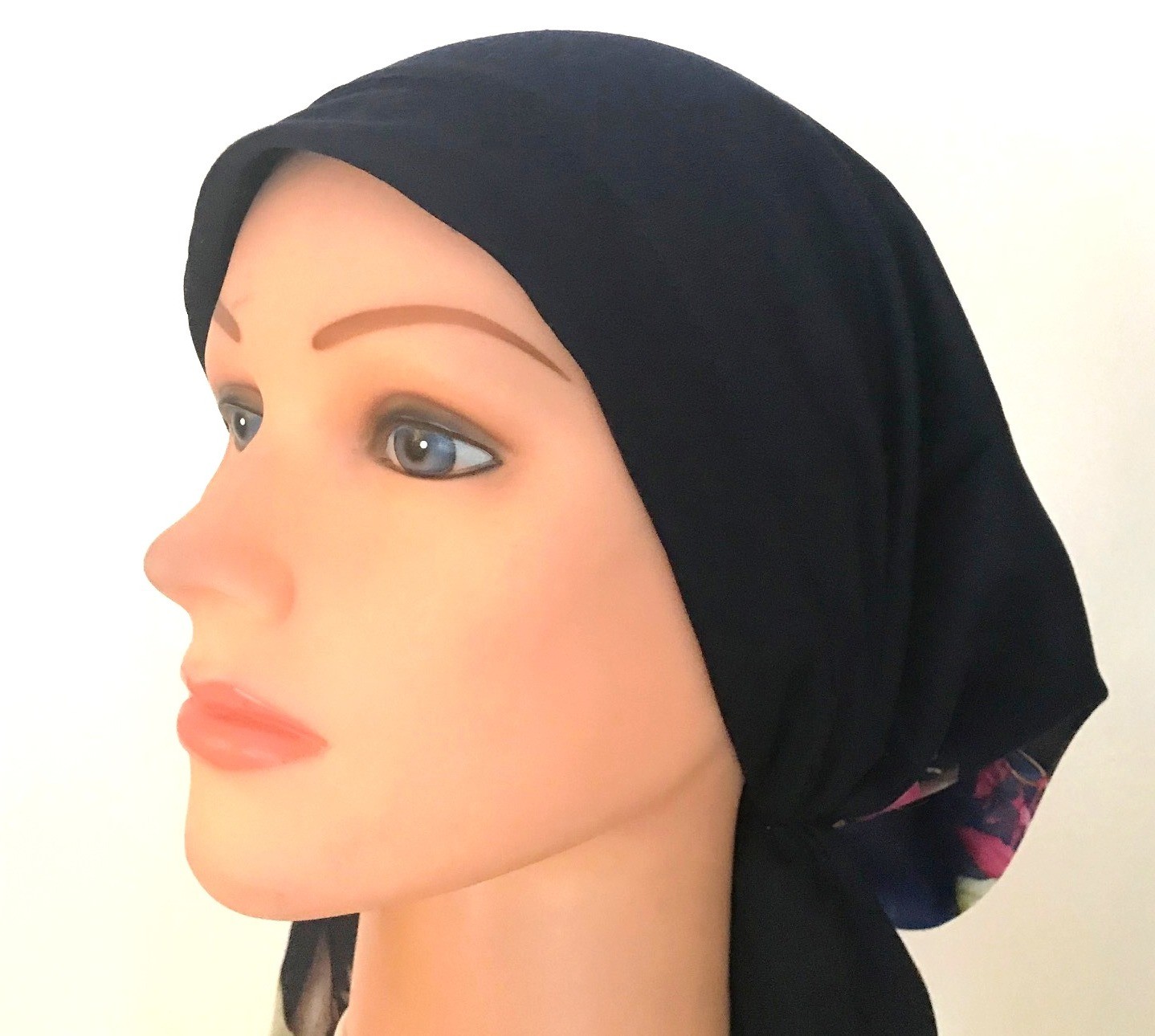 Blue pretied Turkish Tichel