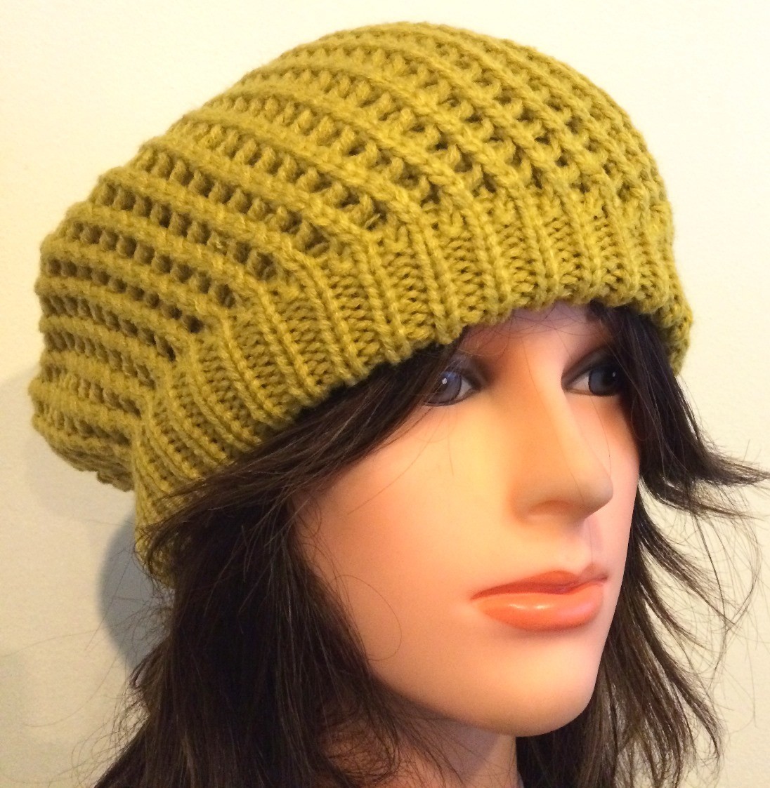 Mustard chunky beret