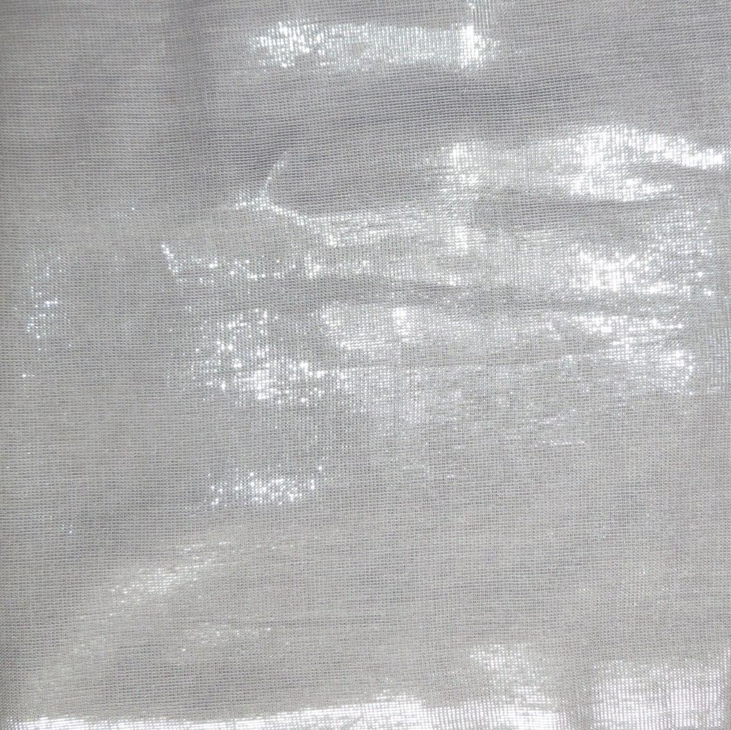 Silver color solid shimmer tichel