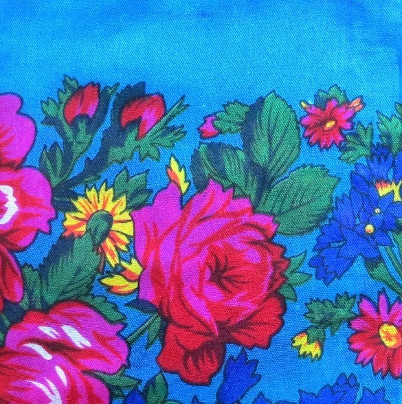 Aqua vintage tichel 