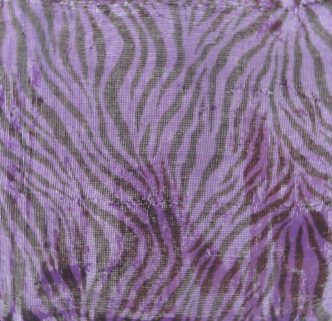 Black and purple rectangular head scarve/tichel