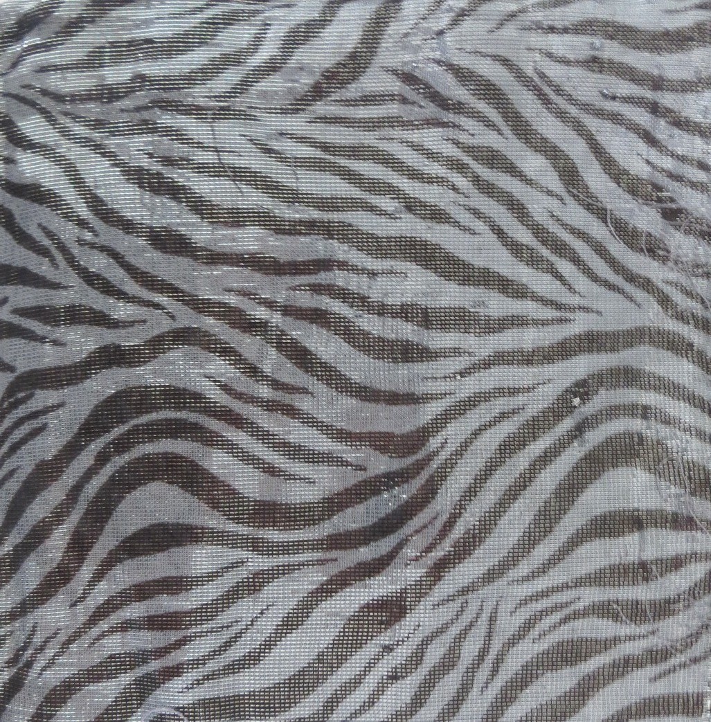 Black and gray rectangular head scarve/tichel