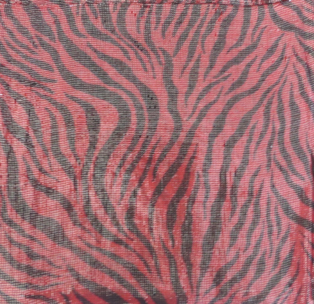 Black and red rectangular head scarve/tichel
