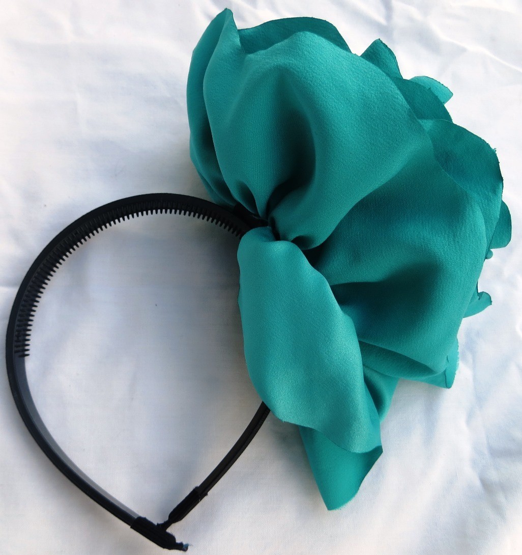 Sea green extra large flower headband