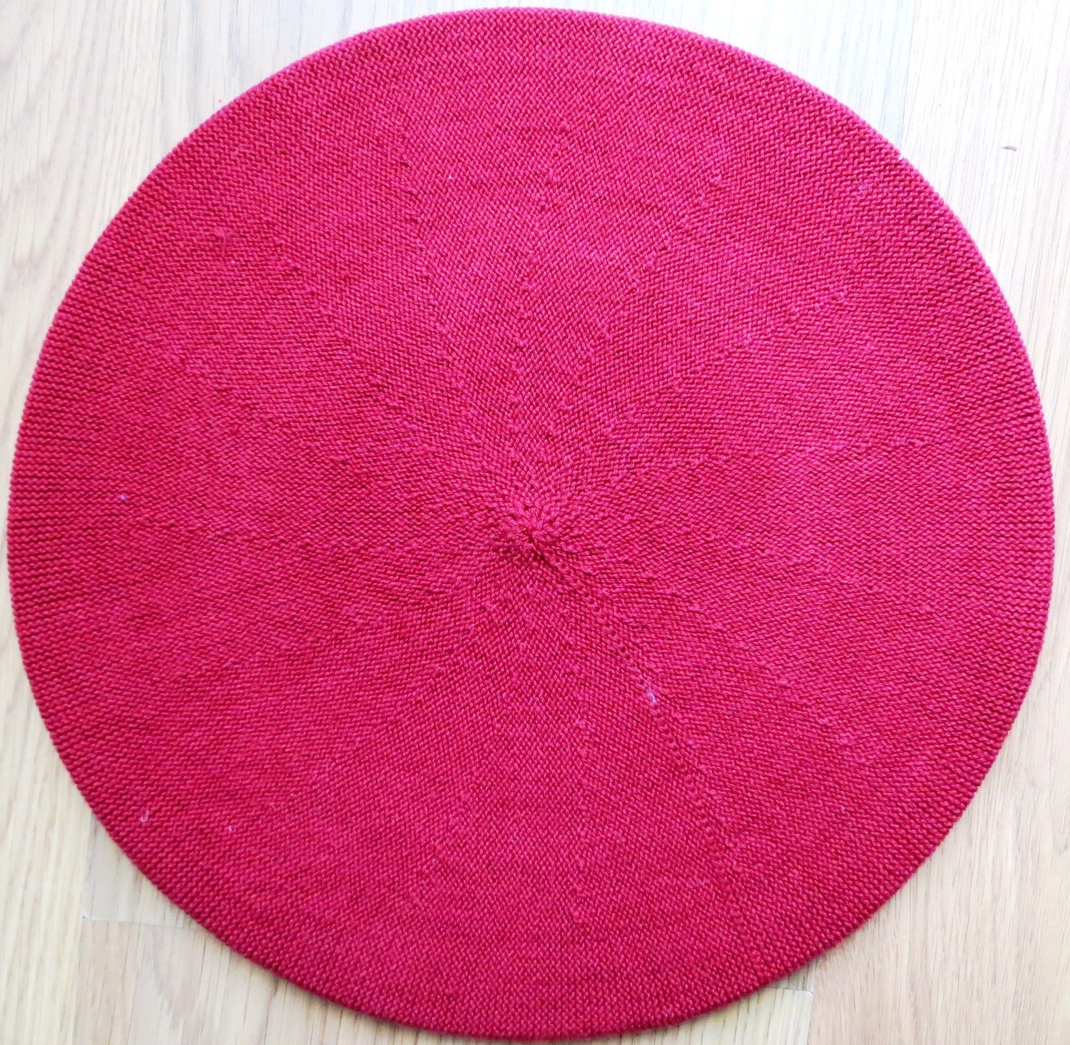 Cotton Beret red large