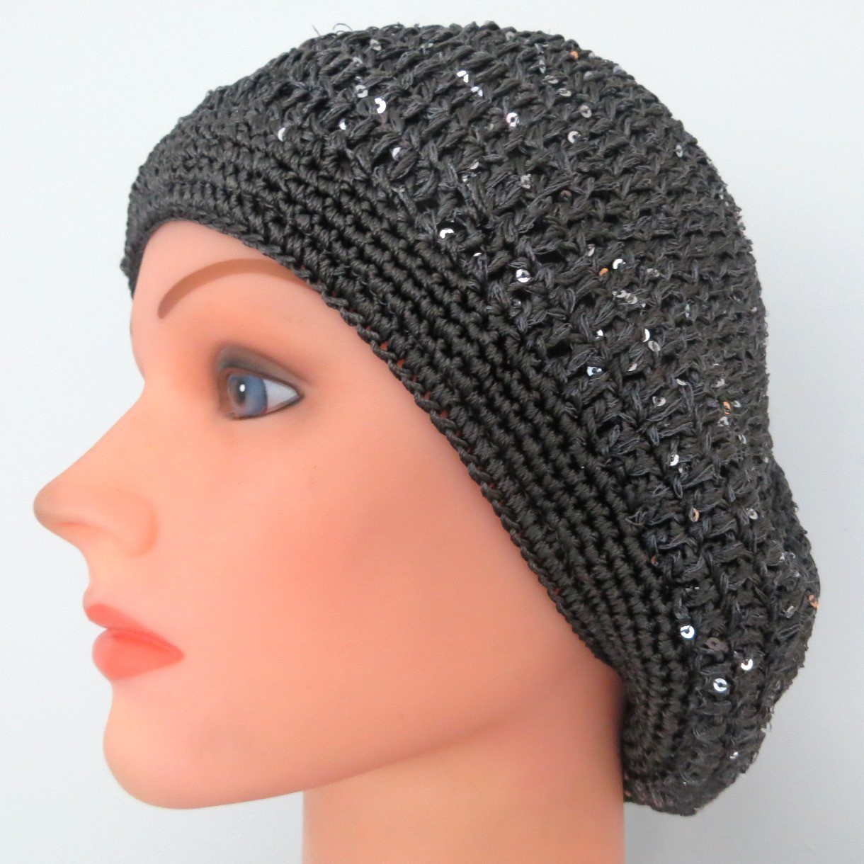 gray mini sequins snood