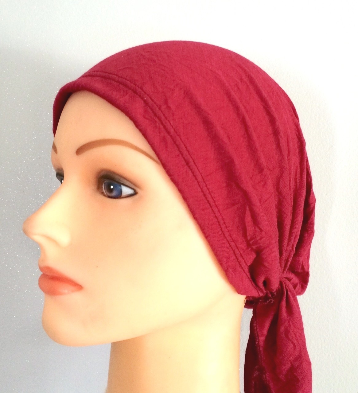 Cherry pretied tichel