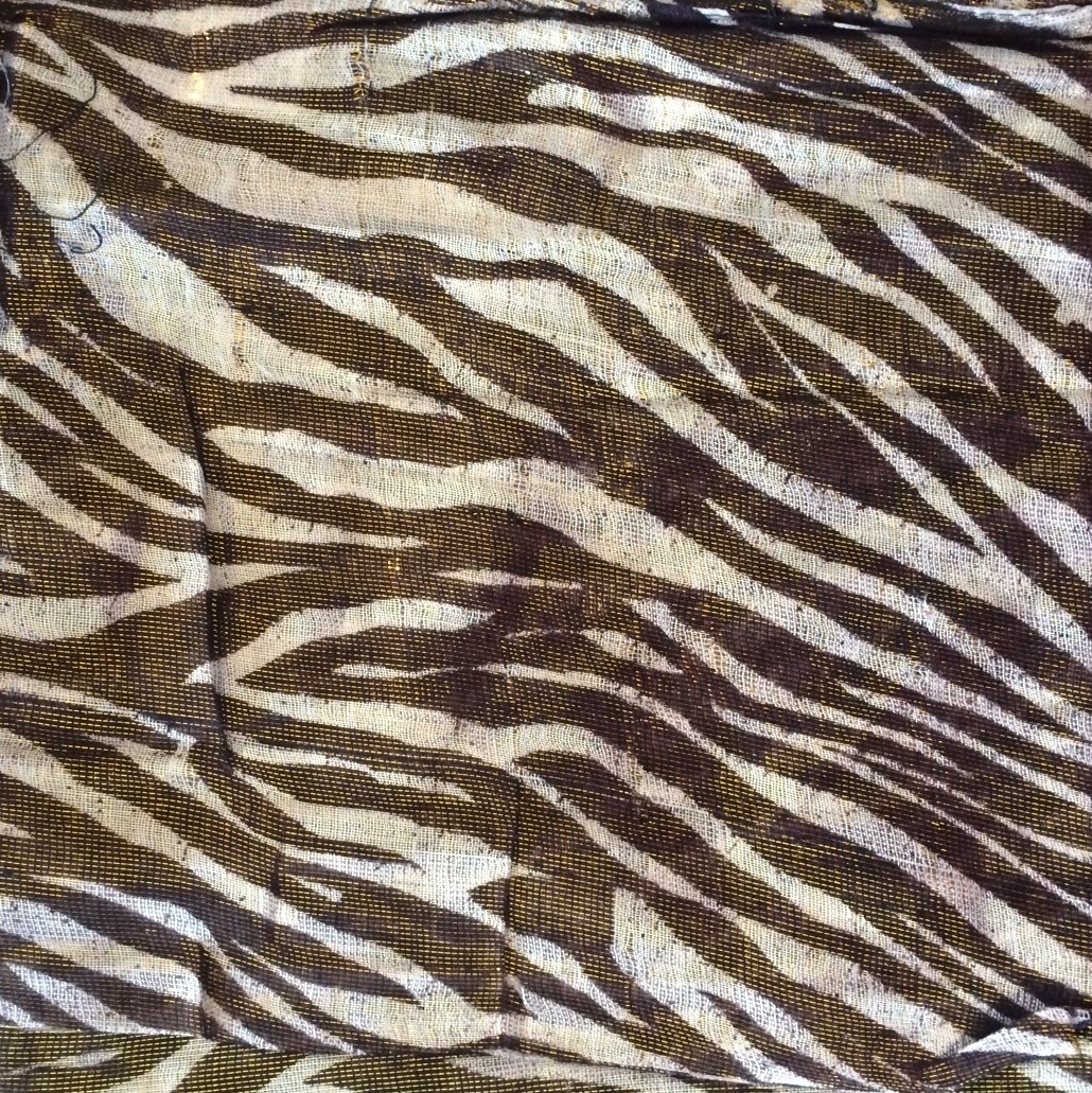 Brown/gold animal shimmering tichel