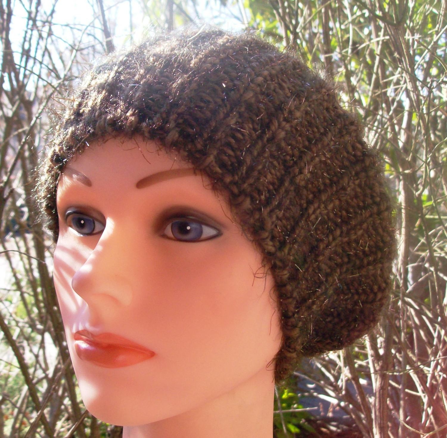 Shimmer beret brown