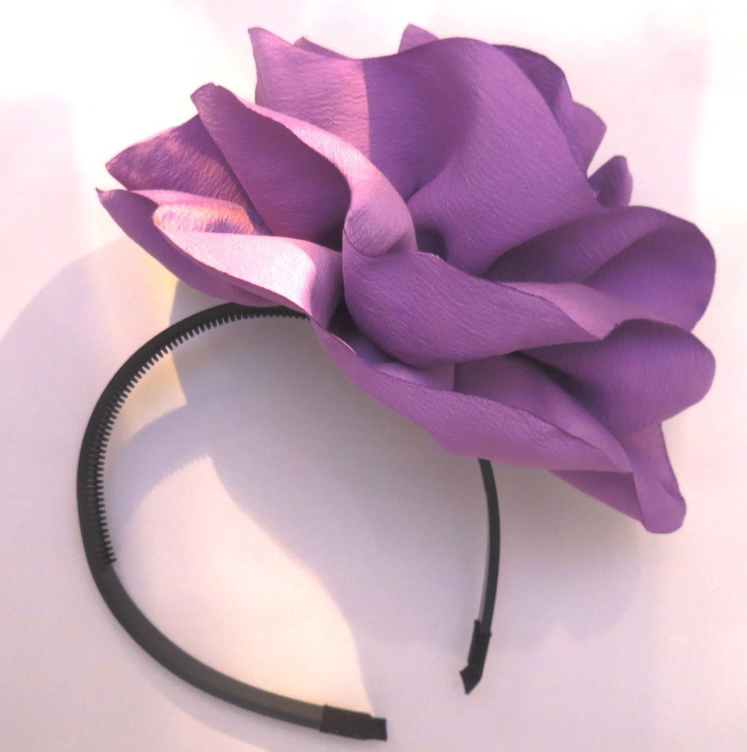 Extra large flower headband lilac