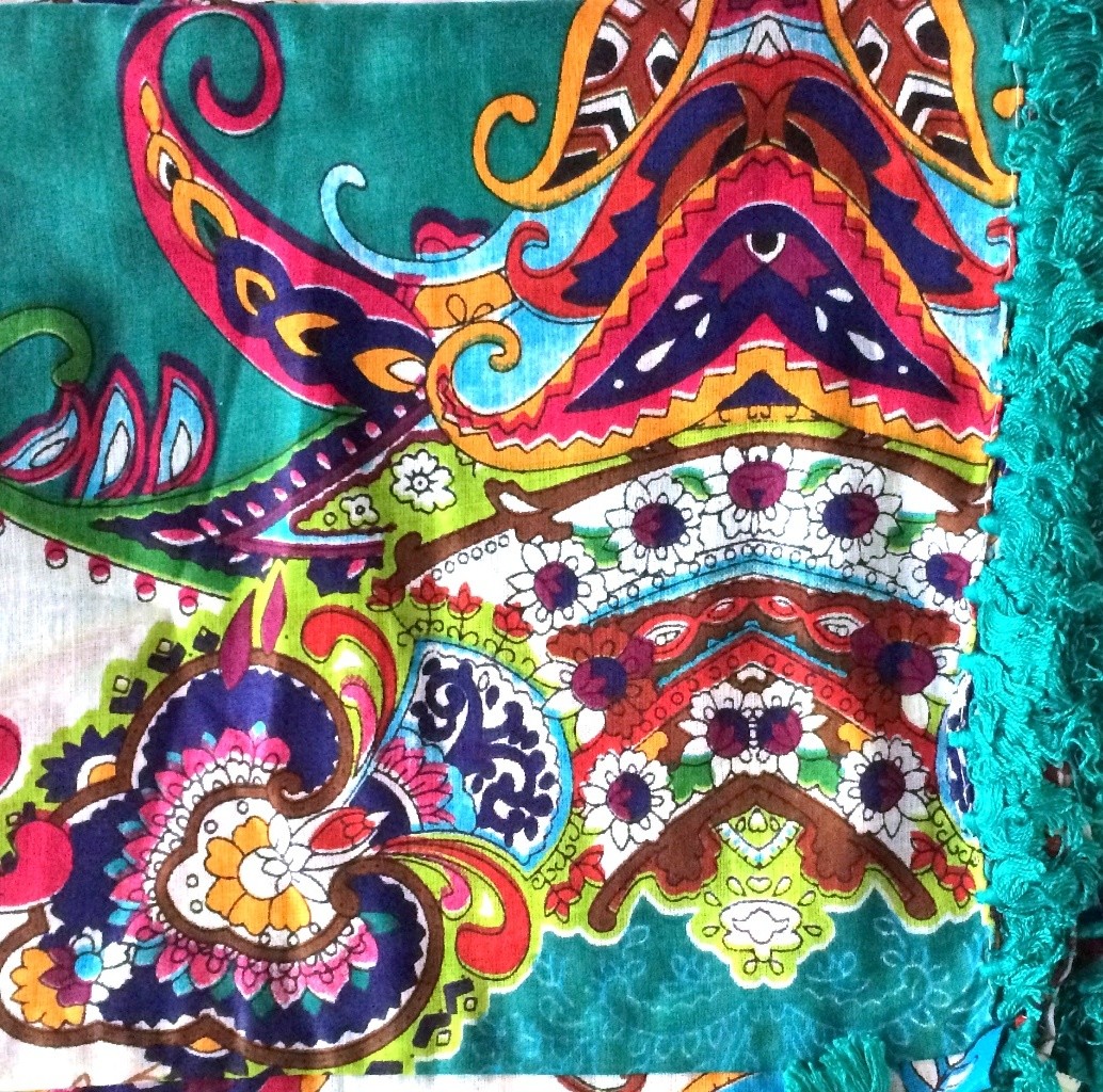 Seafoam green and more extra fancy tichel