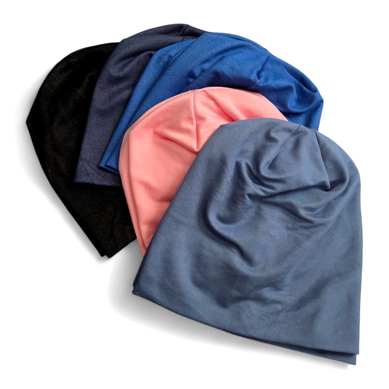 Cotton denim beanies