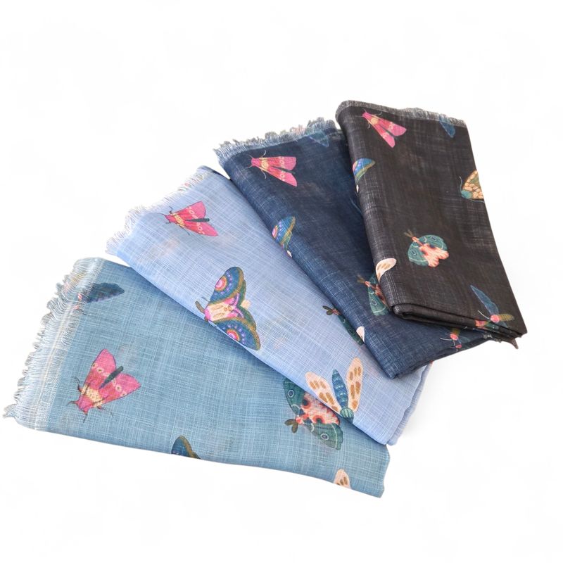 Soft fringes - Butterfly - Square Tichels