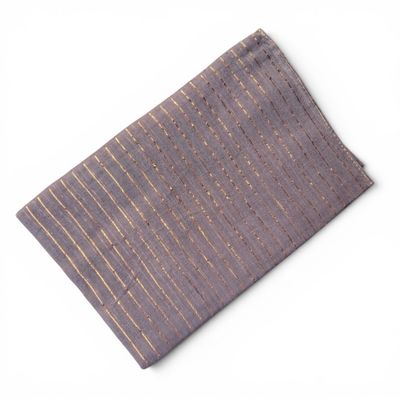 lurex tichel gold threads - brownish