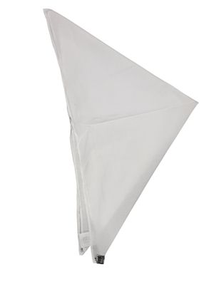 White small square tichel - bandana
