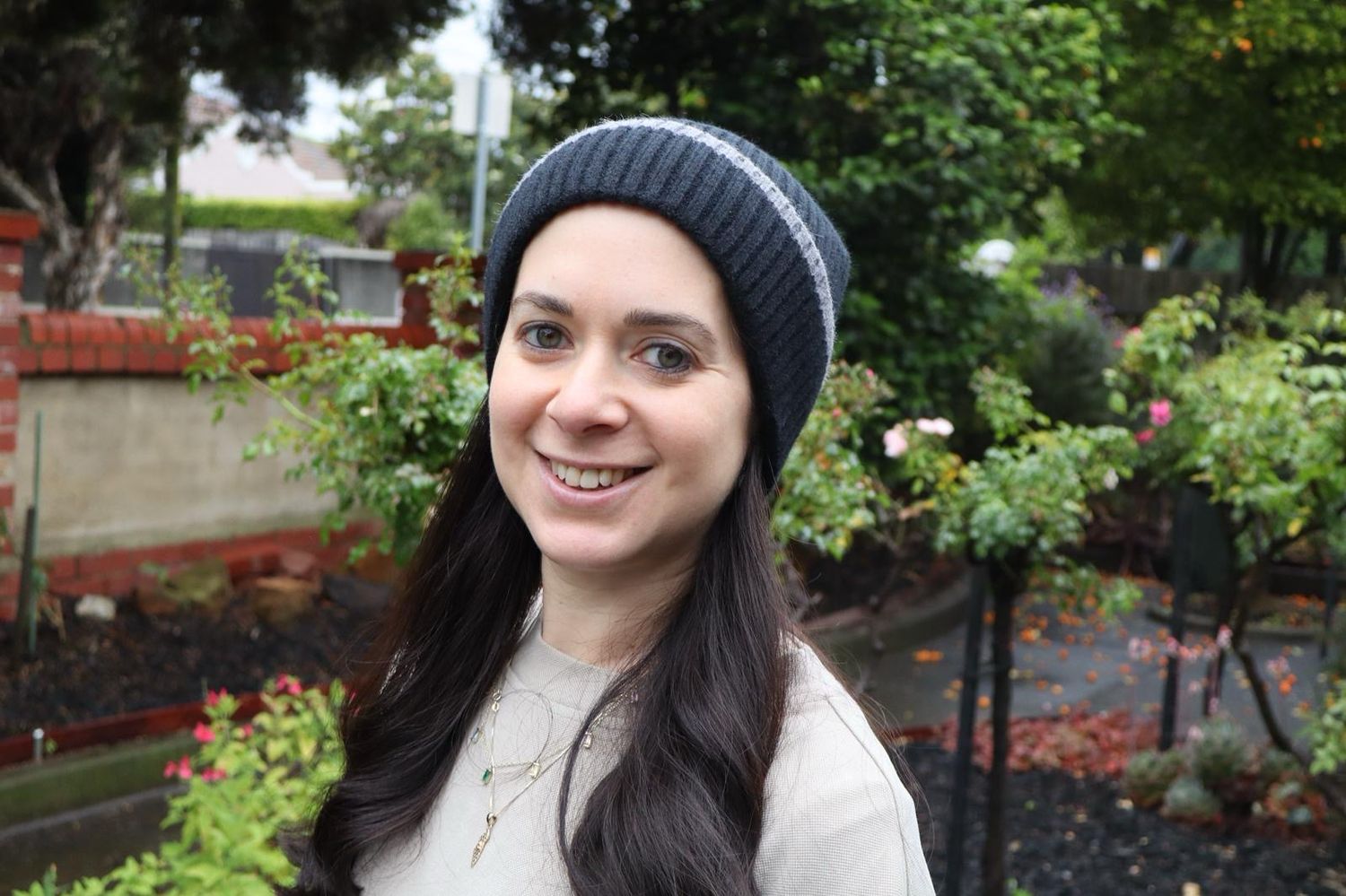 Stripe fold-over Hats