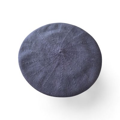 Classic Cotton Beret - navy