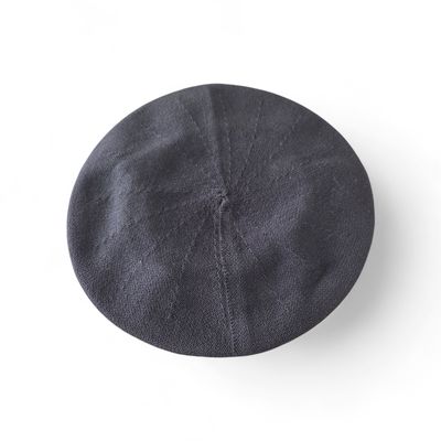 Classic Cotton Beret - black