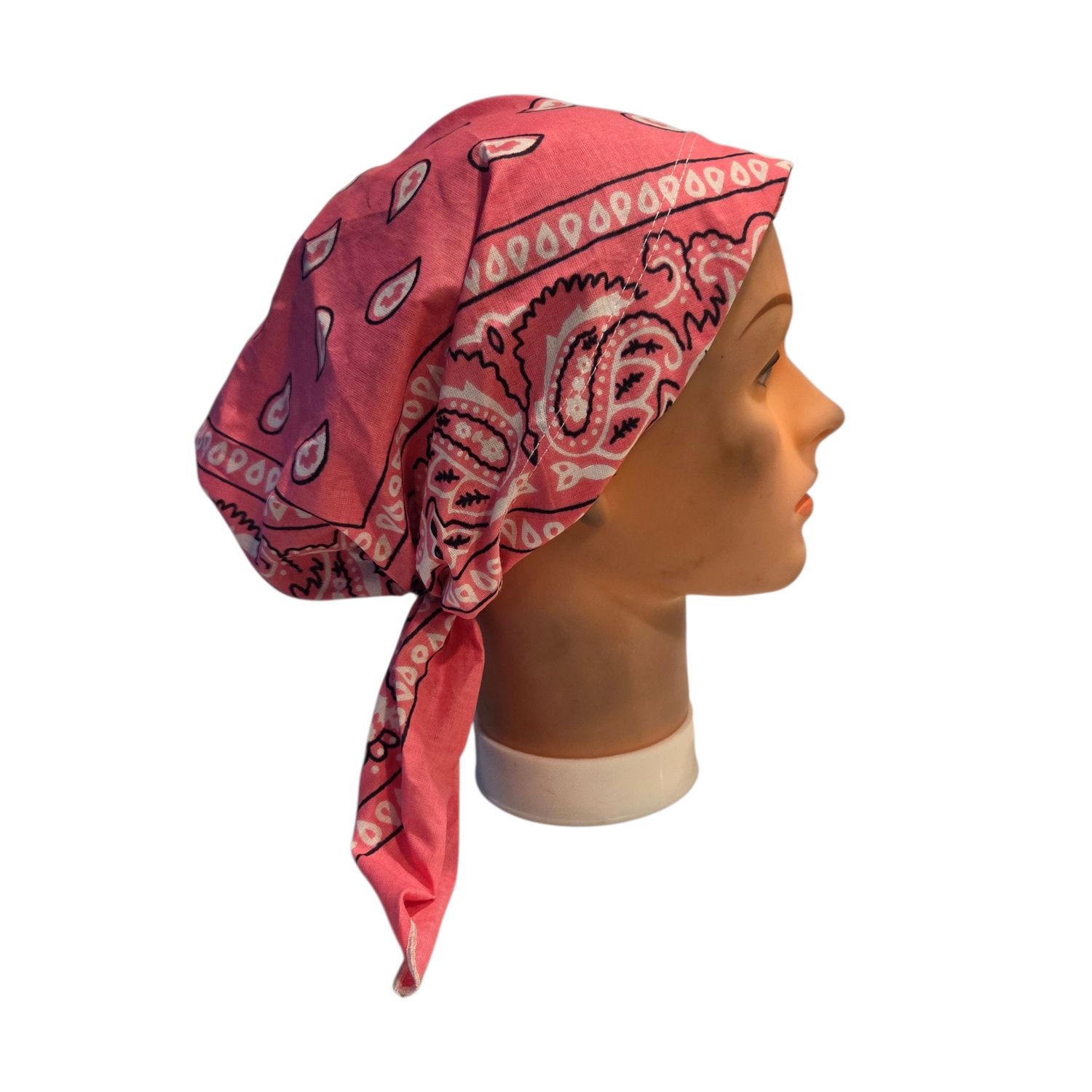 Pre tied bandana bubble gum pink