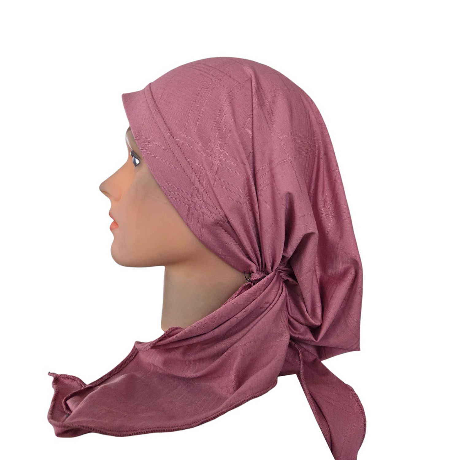 Rose pink - Dri-Fit pretied tichel w/band sewn in