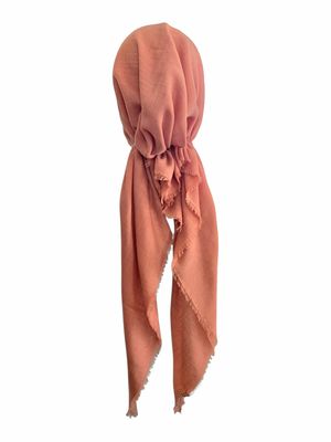 Apricot - soft fringes pretied tichel