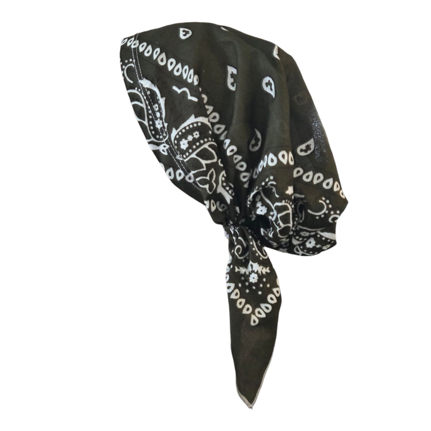 Pre tied bandana  army green